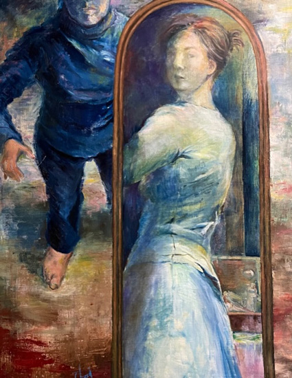 視線:油彩F30号 葛西朋子作品