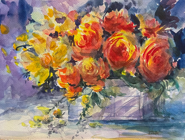 イマノキモチ:水彩F4号 葛西朋子作品