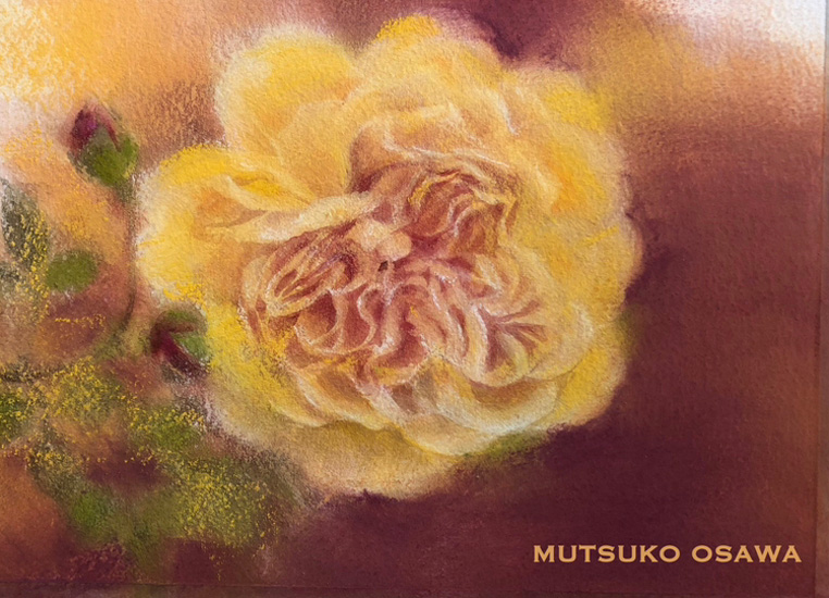 ナタリーの薔薇:水彩 SM 大澤睦子作品