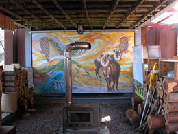 番屋小屋内部